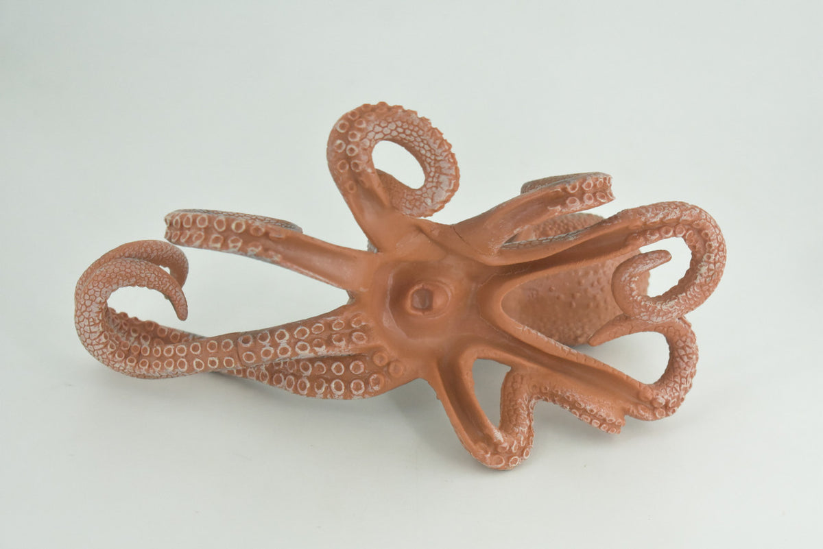 Octopus, Octopodes, Octopoda, Octopi, Ocean, Hand Painted, Rubber Realistic Toy Figure, Diorama, Model, Replica, Kids, Educational, Gift,   8 Inches   CH1000 BB219