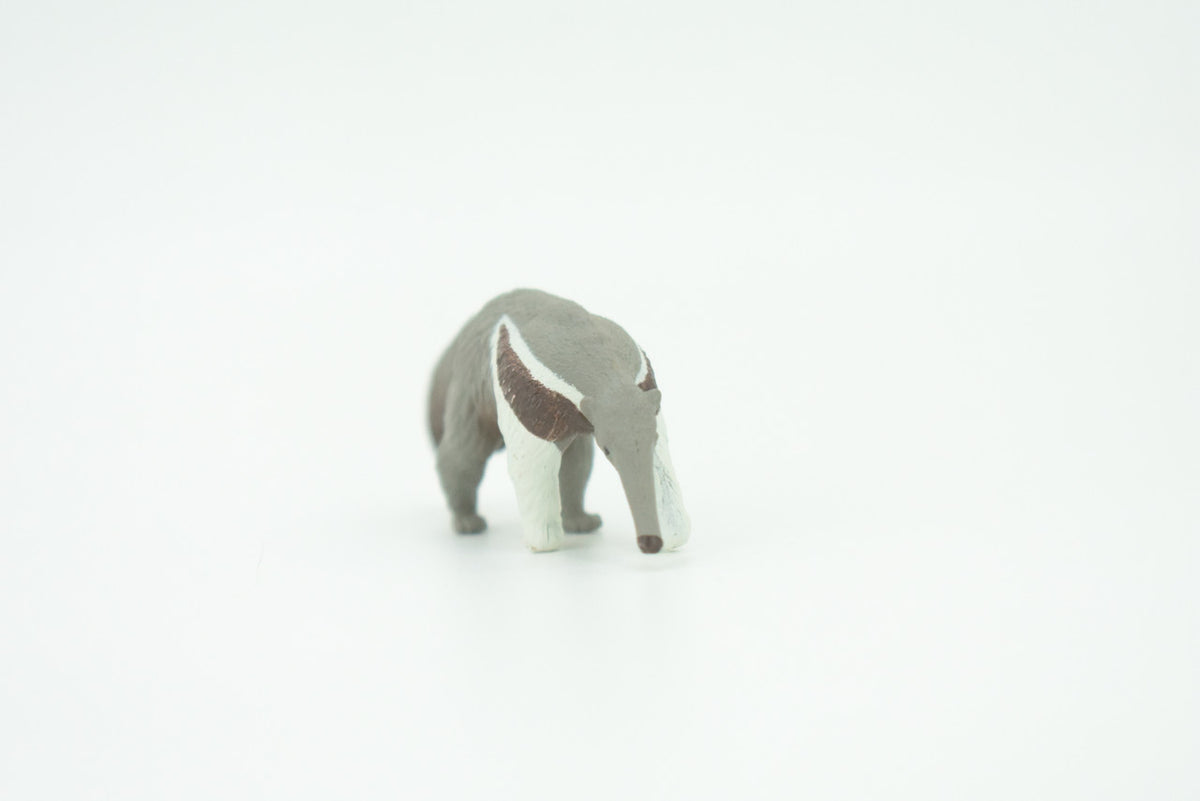 Giant Anteater, Myrmecophaga tridactyla, Hand Painted, Educational, Rubber Animal, Realistic Figure, Lifelike, Gift,    3"    SF32 B44