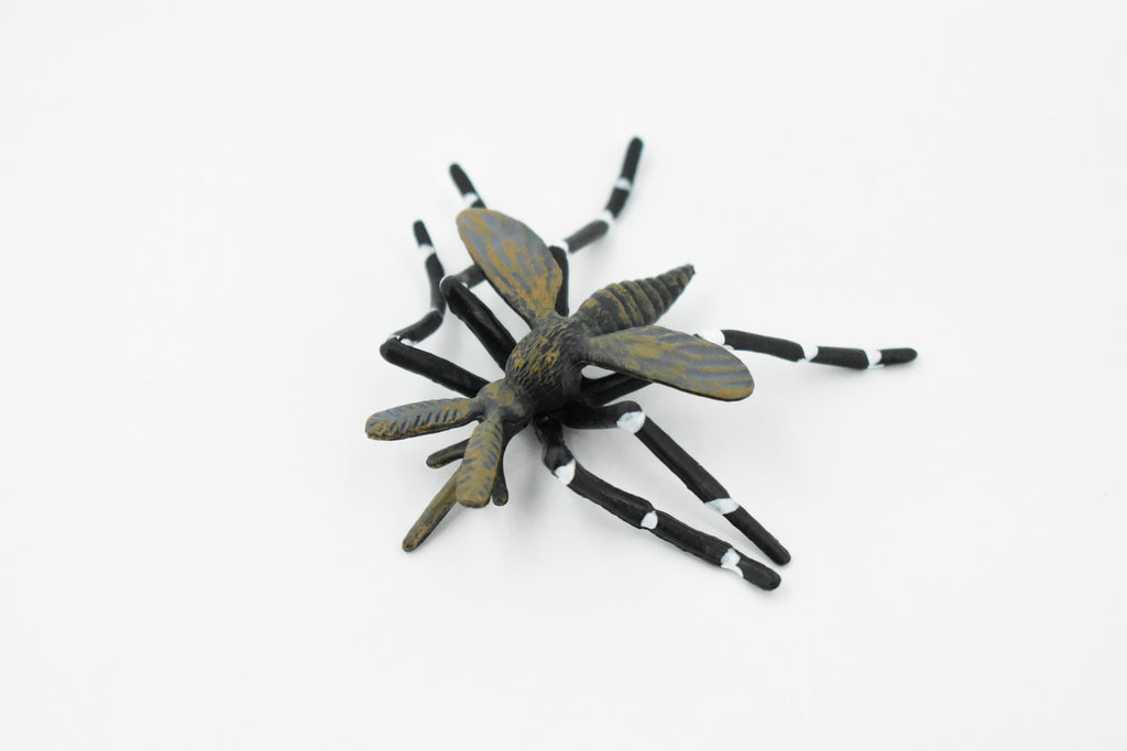 Mosquito, Black, Very Nice Rubber Figure, Educational, Hand Painted, Rubber Insect, Figure, Diorama Model, Realistic, Kids, Toys,  3 Inches. 