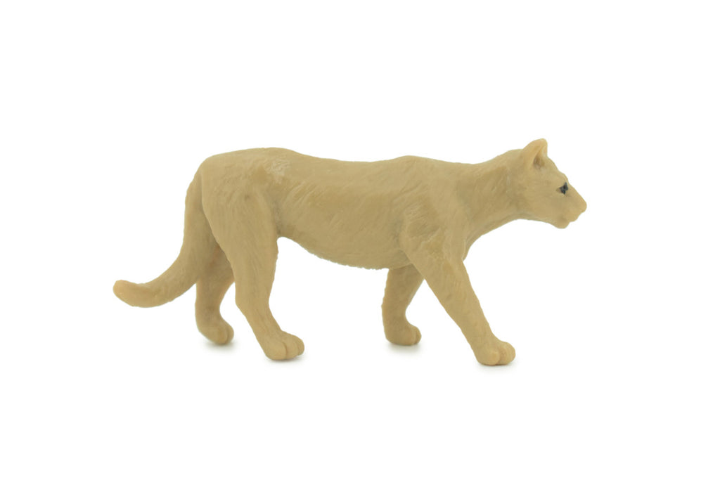 Mountain Lion, Puma, Cougar, Very Nice Rubber Animal, Educational, Hand Painted, Realistic Figure, Lifelike, Toy, Kids, Gift, 2 1/2 Inches. F3525 B138