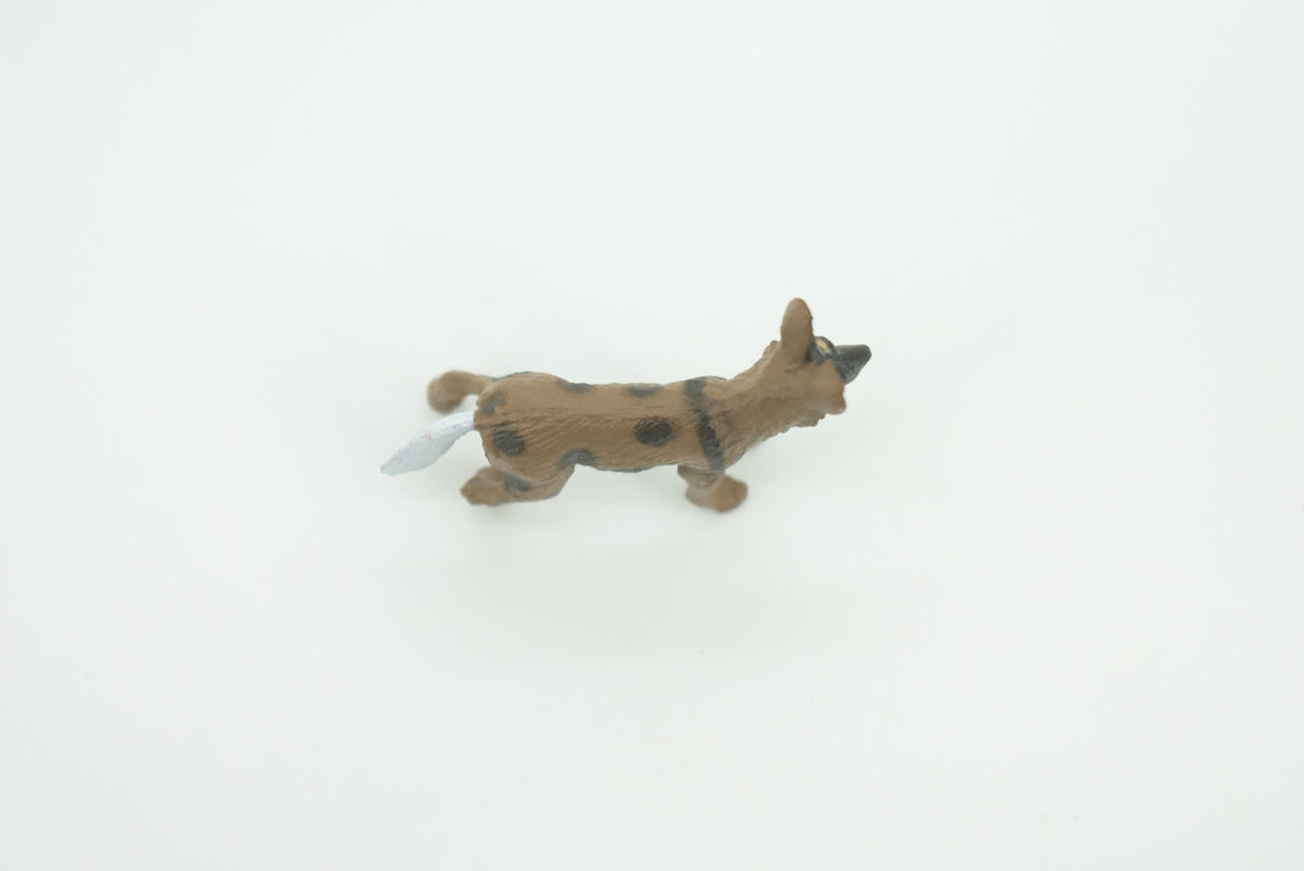 African Wild Dog, Painted Wolf, African Hunting Dog, Hand Painted, Educational, Rubber Animal, Realistic Figure, Lifelike, Gift,    2 "   SF52 B58