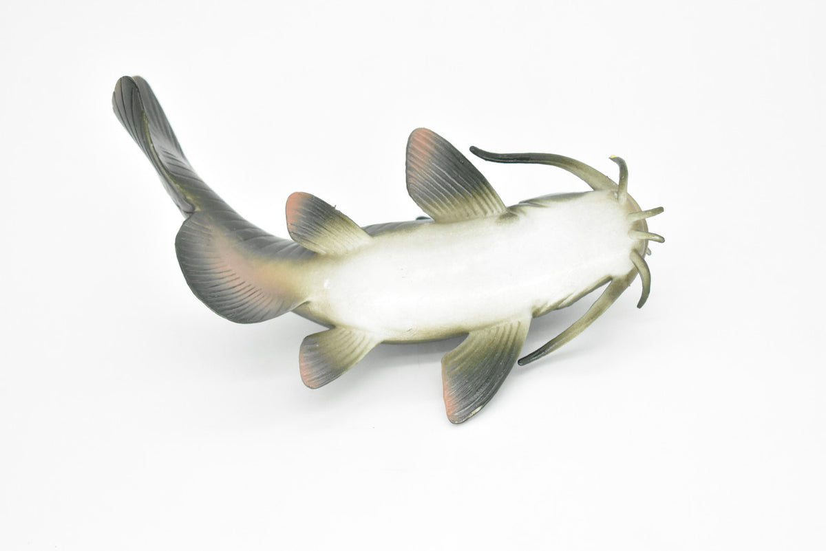 Catfish, Toy, Freshwater Fish, Bullheads, Very Realistic Rubber Figure, Model, Educational, Animal, Hand Painted Figurines,   6"     CH031 BB72