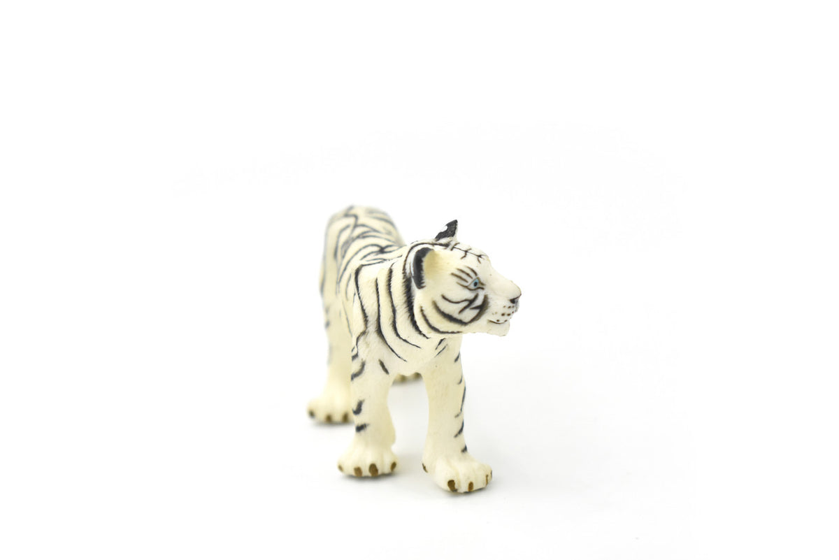 White Tiger Cub, Tiger Baby, Museum Quality, Animal, Educational, Realistic Hand Painted, Figure, Lifelike Model, Vintage Replica, Toy, Gift,    3 Inches.   F8015 B114