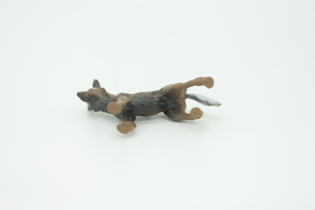 African Wild Dog, Painted Wolf, African Hunting Dog, Hand Painted, Educational, Rubber Animal, Realistic Figure, Lifelike, Gift,    2 "   SF52 B58