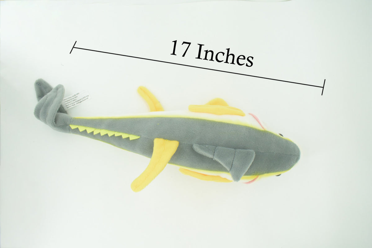 Yellowfin Tuna, Fish, Very Nice Plush Fish, Stuffed Animal, Educational, Toy, Kids, Realistic Figure, Gift,     17"     F2414 BB55