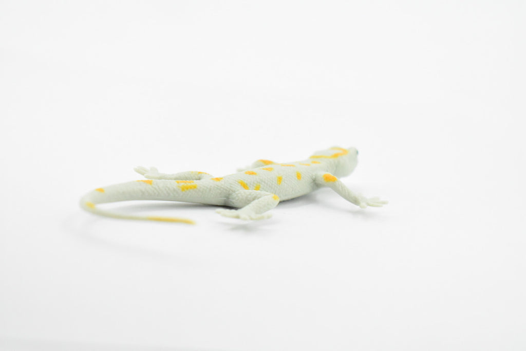 Gecko, Leaf-Toed Gecko, Lizard, Reptile, Rubber Toy, Realistic, Rainforest, Figure, Model, Replica, Kids, Educational, Gift,       4.1/2"     F6100 B381