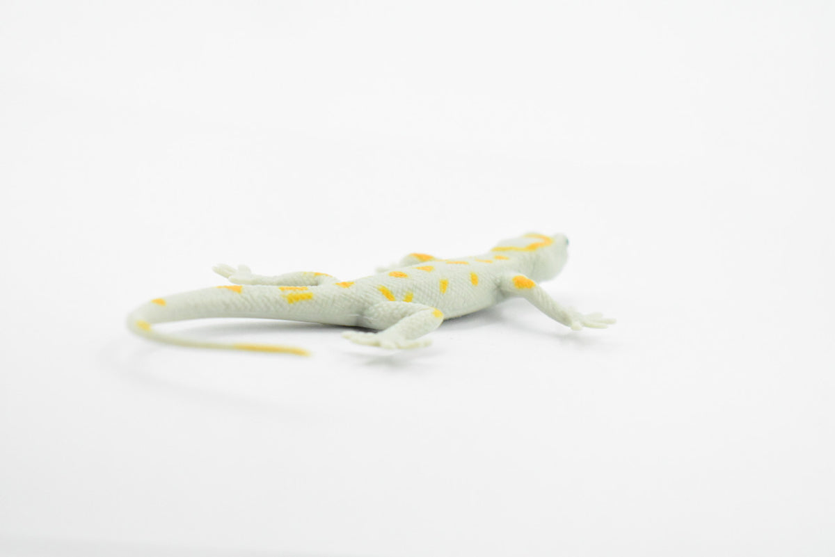 Gecko, Leaf-Toed Gecko, Lizard, Reptile, Rubber Toy, Realistic, Rainforest, Figure, Model, Replica, Kids, Educational, Gift,       4.1/2"     F6100 B381