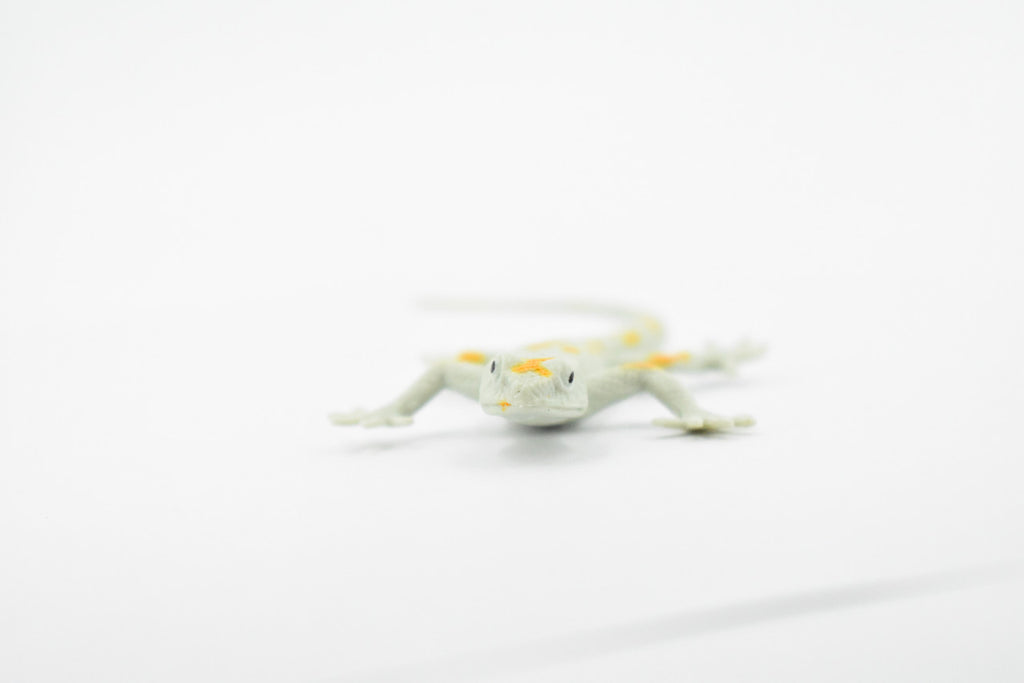Gecko, Leaf-Toed Gecko, Lizard, Reptile, Rubber Toy, Realistic, Rainforest, Figure, Model, Replica, Kids, Educational, Gift,       4.1/2"     F6100 B381