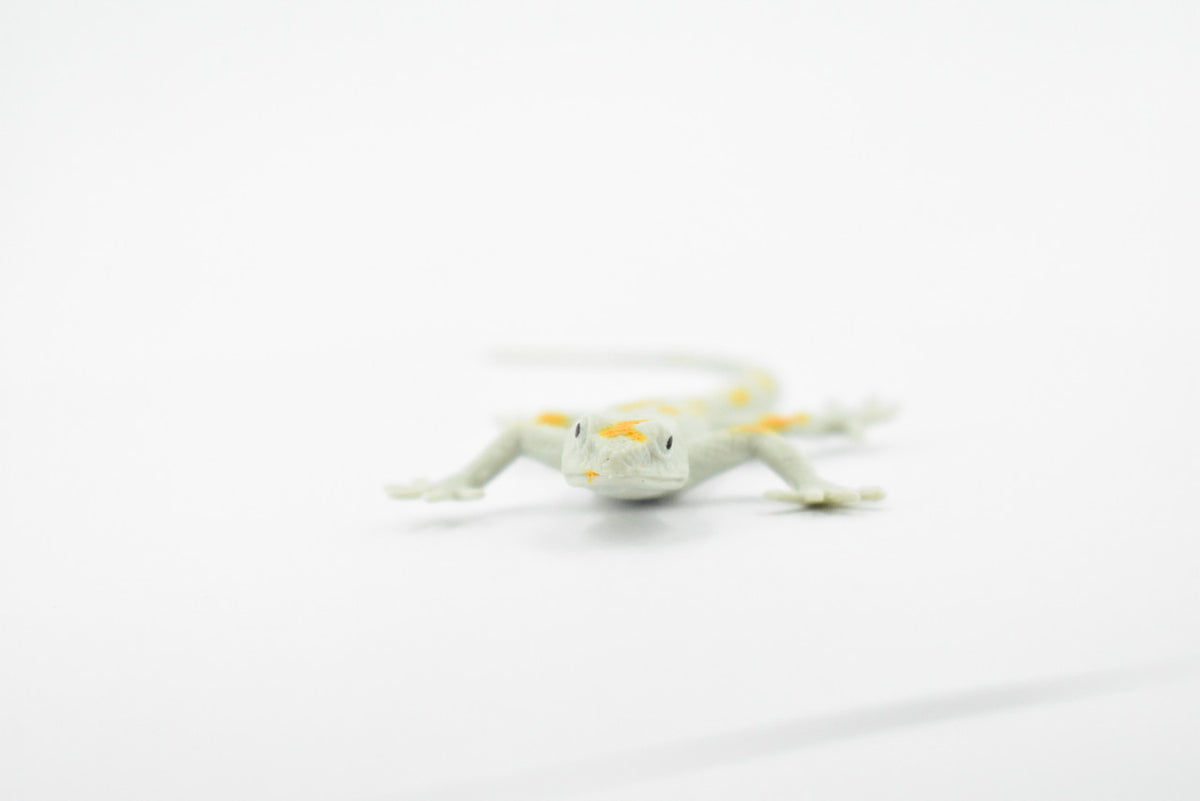 Gecko, Leaf-Toed Gecko, Lizard, Reptile, Rubber Toy, Realistic, Rainforest, Figure, Model, Replica, Kids, Educational, Gift,       4.1/2"     F6100 B381