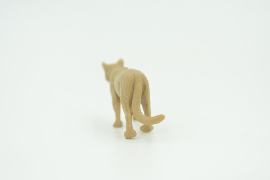 Mountain Lion, Puma, Cougar, Very Nice Rubber Animal, Educational, Hand Painted, Realistic Figure, Lifelike, Toy, Kids,  Gift,    2 1/2 Inches.   F3525 B138