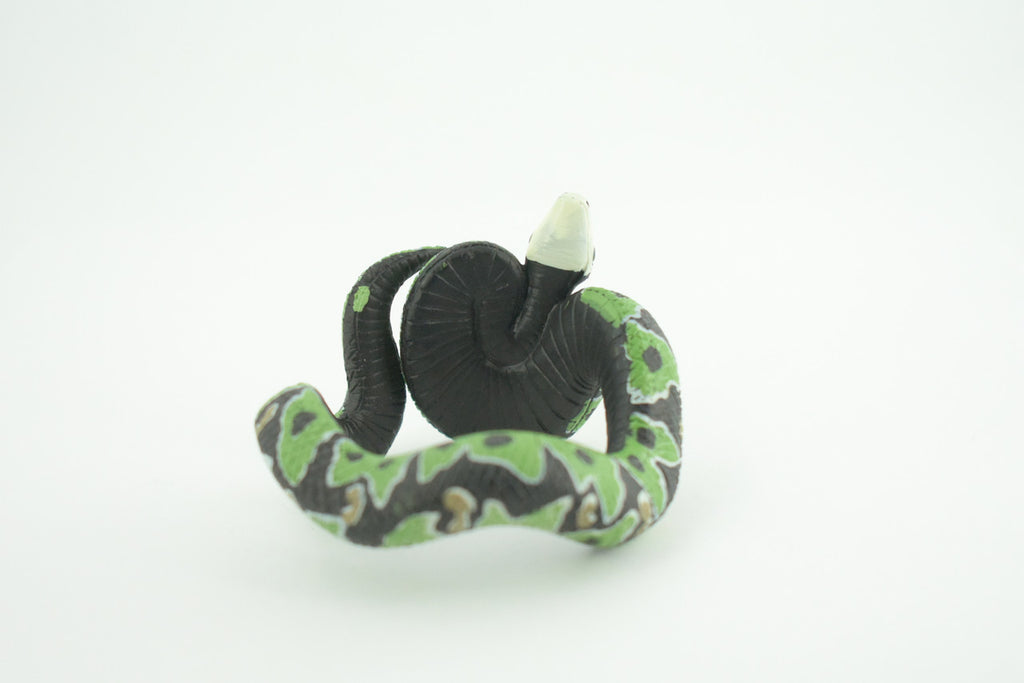 Green Boa Snake Bracelet, Snake Wrist Band, Plastic Reptile, Educational, Realistic, Beautiful Design, Figure, Lifelike, Replica, Gift,     3"   RI70 B663