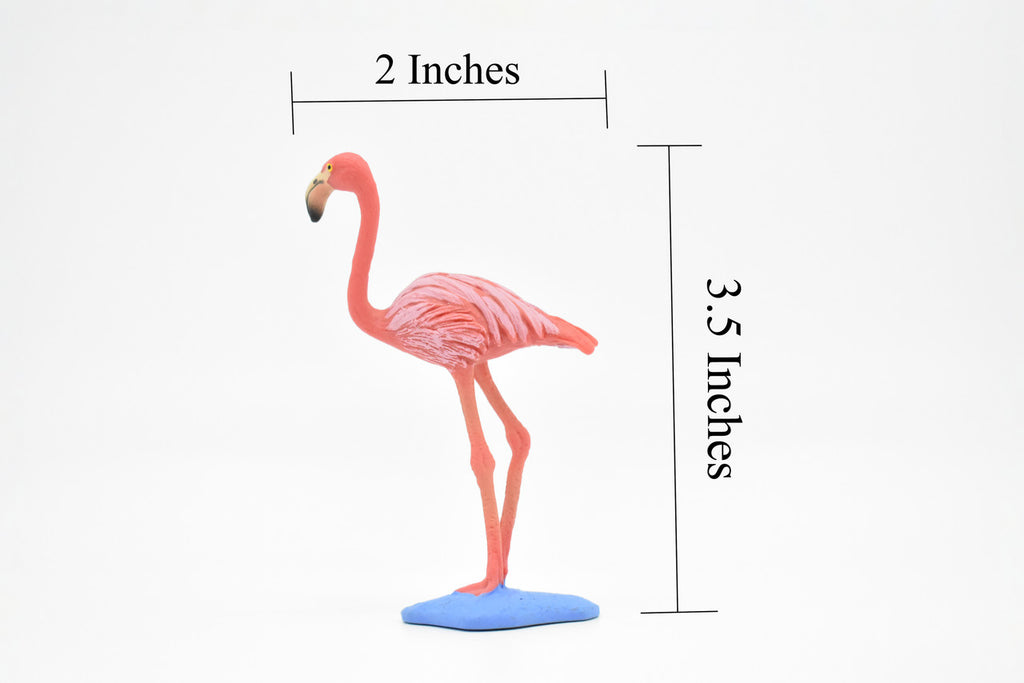 Flamingo, Museum Quality Toy Plastic Model, Hand Painted    3 1/2"    F1067 BB45