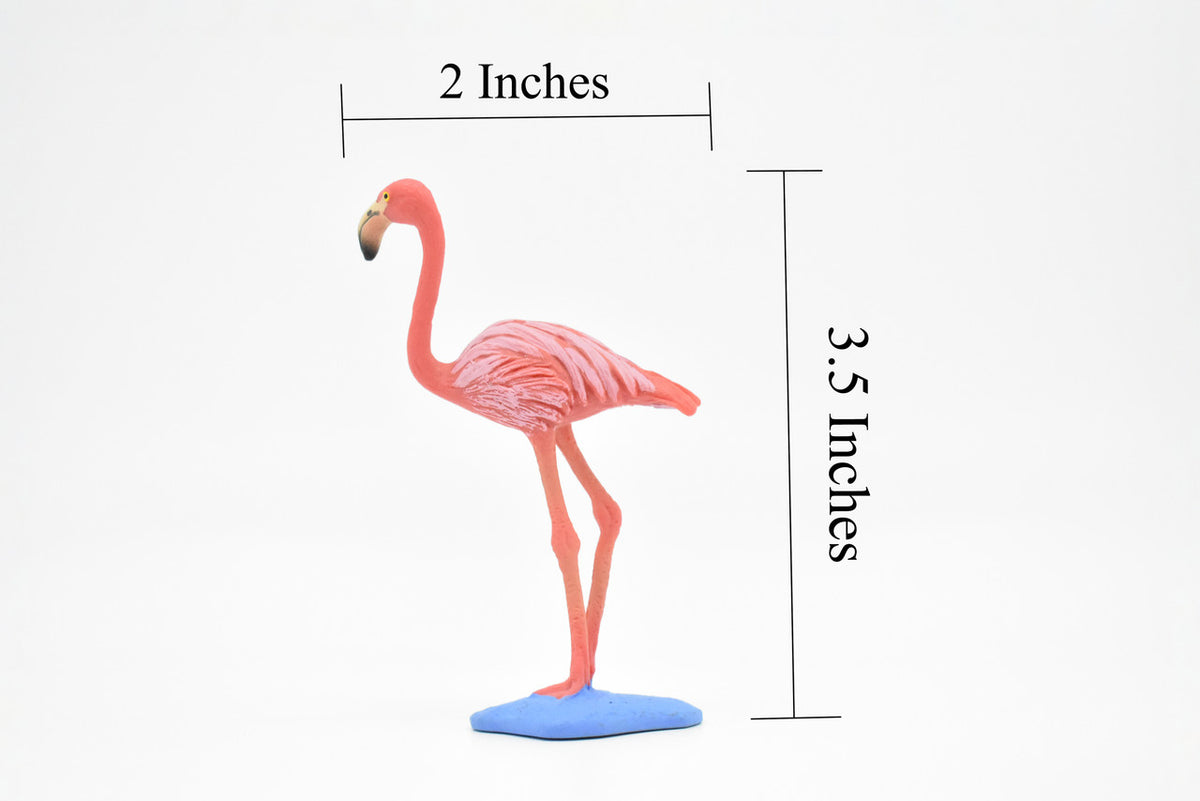 Flamingo, Museum Quality Toy Plastic Model, Hand Painted    3 1/2"    F1067 BB45