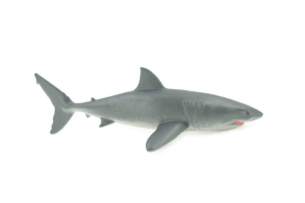 Bull Shark, River Shark, Very Nice Rubber Fish, Educational, Realistic Figure, Lifelike Model, Figurine, Replica, Gift, 3 1/2" SF03 B51