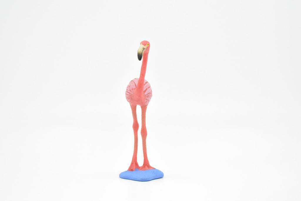 Flamingo, Museum Quality Toy Plastic Model, Hand Painted    3 1/2"    F1067 BB45