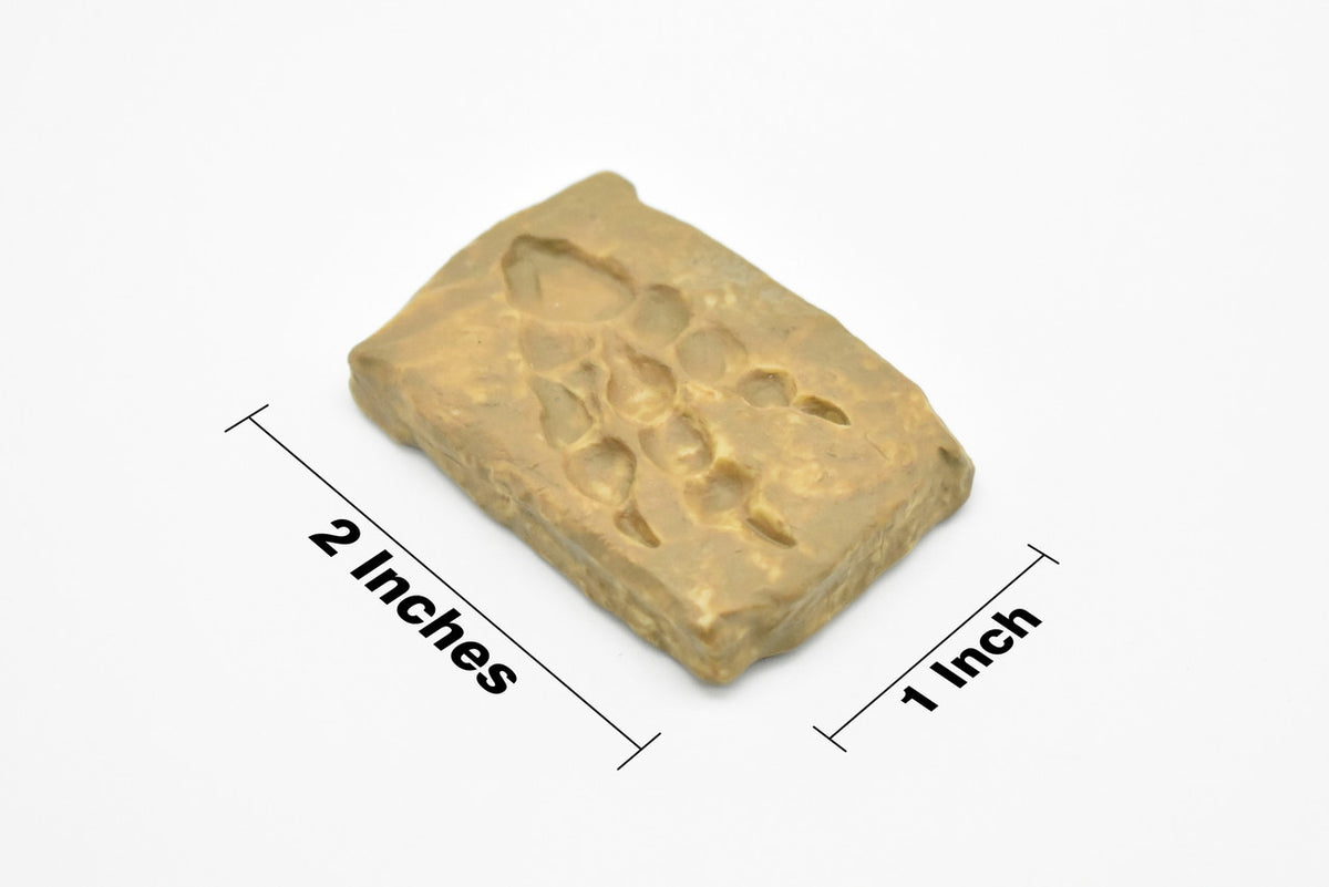 Dinosaur, Track Footprint, Red, Very Nice Plastic Replica    2"   F4099R B96