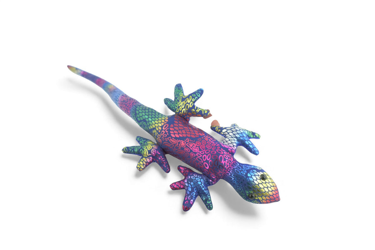 Lizard, Reptiles, Purple, Hand Made In Thailand, Sand Creatures, Paper Weight, Bean Bag, Cornhole, Game, Toy, Kids, Educational, Gift, 16 Inches. TH69 BB301