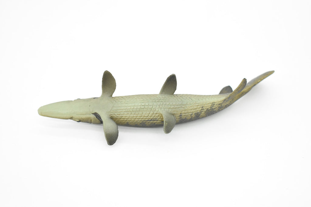 Alligator Gar, Fish, Atractosteus spatula, Toy, Very Realistic Rubber Figure, Model, Educational, Animal, Hand Painted Figurines,   6"   CH028 BB73