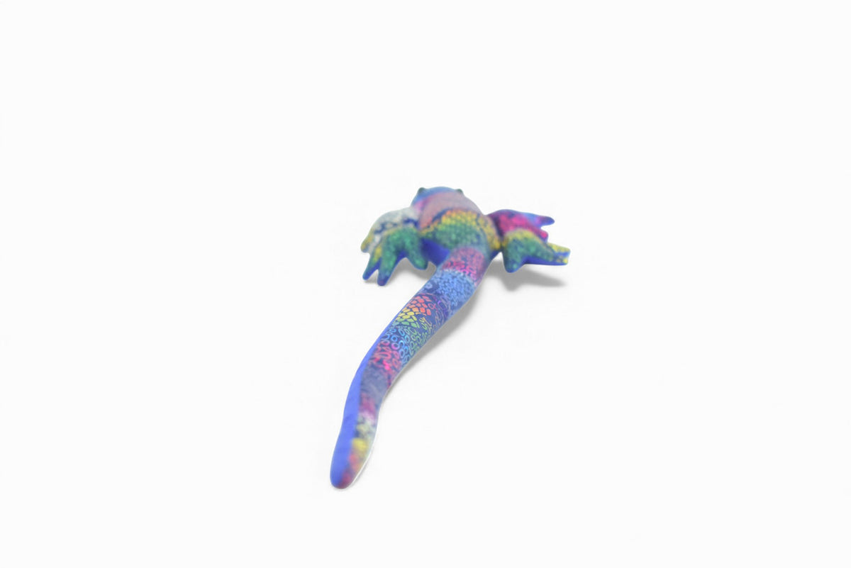 Lizard, Reptiles, Purple, Hand Made In Thailand, Sand Creatures, Paper Weight, Bean Bag, Cornhole, Game, Toy, Kids, Educational, Gift,  16  Inches.     TH69 BB301
