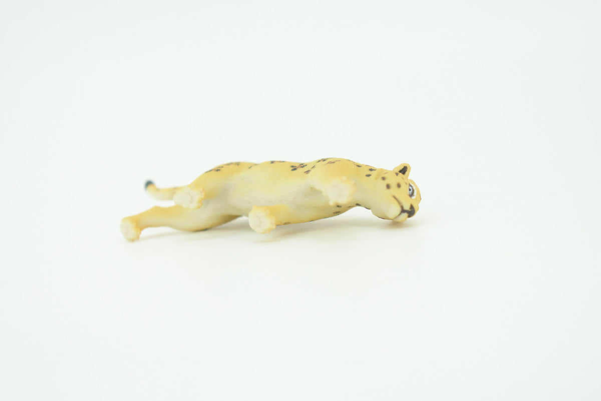 Leopard, Panther, Spotted cat, Panthera onca, Hand Painted, Educational, Rubber Animal, Realistic Figure, Lifelike, Gift,    3"    SF33 B44