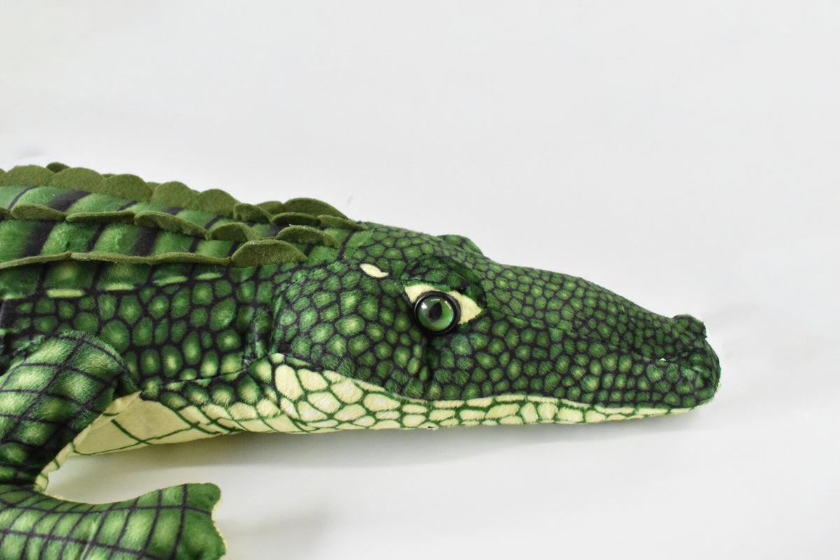 Alligator, Realistic Cute Stuffed Animal Plush Toy Kids Educational Gift     36" x  10" x 10"      C07 BB101