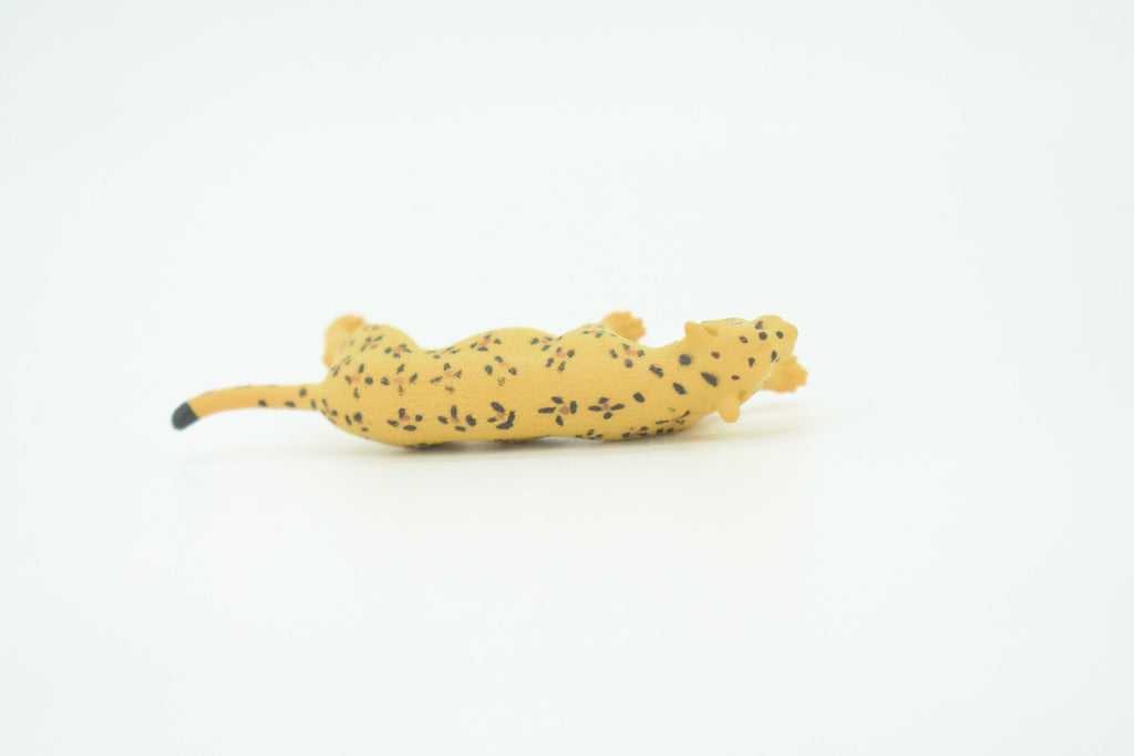 Leopard, Panther, Spotted cat, Panthera onca, Hand Painted, Educational, Rubber Animal, Realistic Figure, Lifelike, Gift,    3"    SF33 B44
