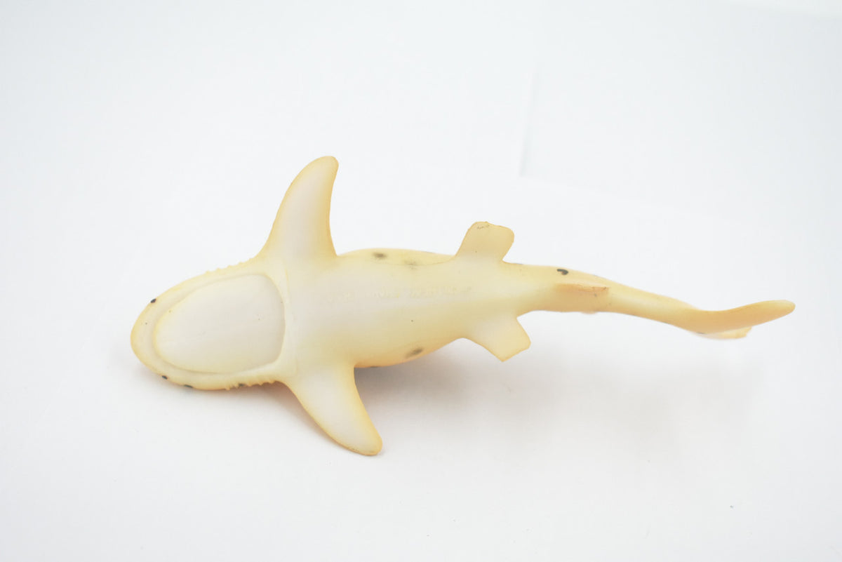 Shark, Zebra Shark, High Quality, Hand Painted, Rubber Fish, Realistic, Figure, Model, Replica, Toy, Kids, Educational, Gift,    7 Inches  CWG309 B382