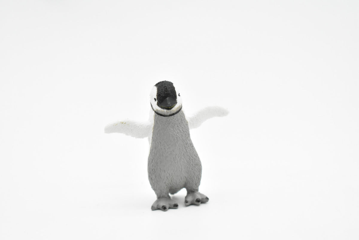 Penguin Baby, Chick, Very Nice Rubber Reproduction, Hand Painted     1 1/2"   F7025 B67