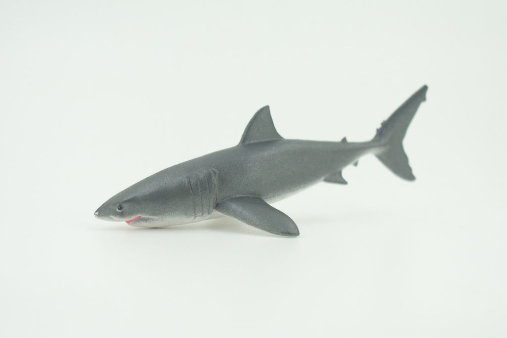Bull Shark, River Shark, Very Nice Rubber Fish, Educational, Realistic Figure, Lifelike Model, Figurine, Replica, Gift,     3 1/2"  SF03 B51