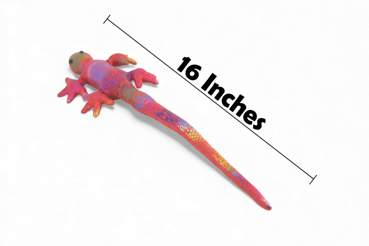 Lizard, Reptiles, Red, Hand Made In Thailand, Sand Creatures, Paper Weight, Bean Bag, Cornhole, Game, Toy, Kids, Educational, Gift, 16 Inches. TH68 BB301