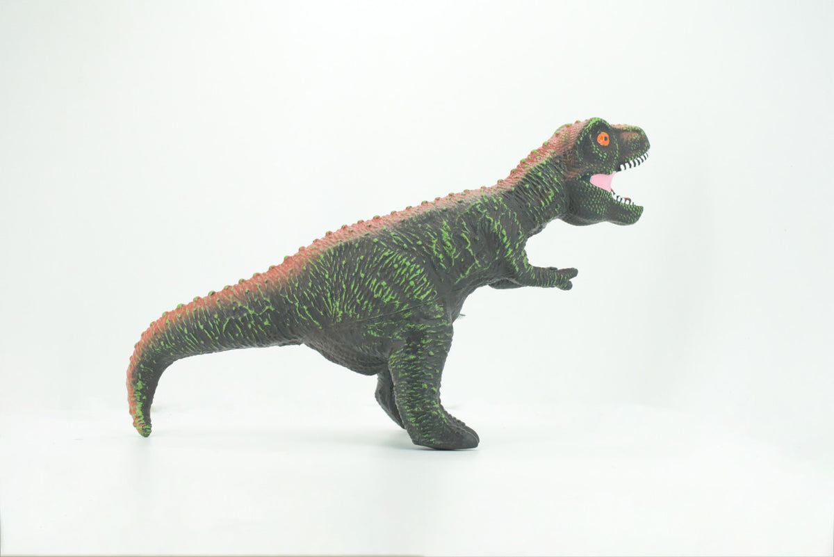 Tyrannosaurus Rex, T Rex, Cretaceous Dinosaur, Hand Painted, Educational, Soft Rubber, Lifelike Model, Figurine, Replica, Gift,    14"   AR05 B303