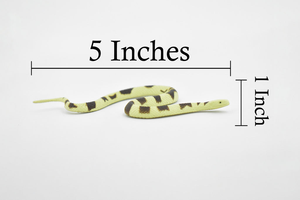 Eastern Copperhead Snake, Rubber Reptile, Educational, Realistic Hand Painted, Figure, Lifelike Model, Figurine, Replica,   5 Inches Long.