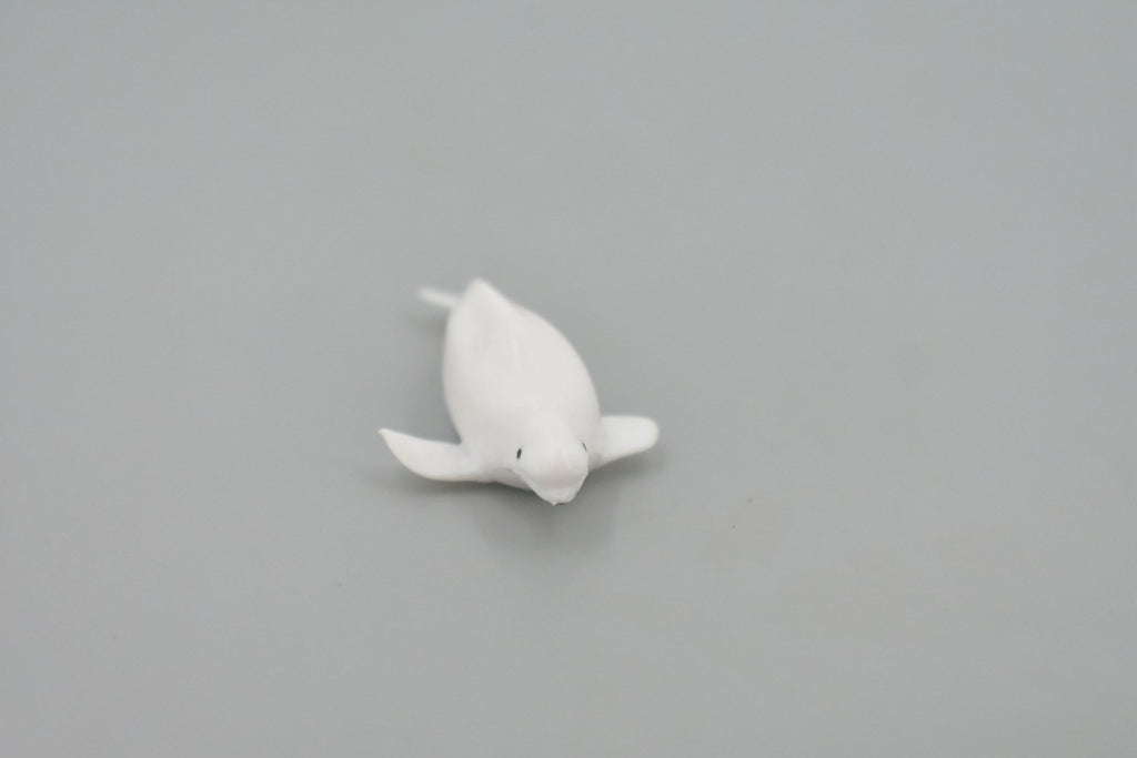 Whale, Beluga, White Whale, High Quality, Rubber, Hand Painted, Realistic, Toy Figure, Model, Replica, Kids, Educational, Gift,    3"      CH545 BB159