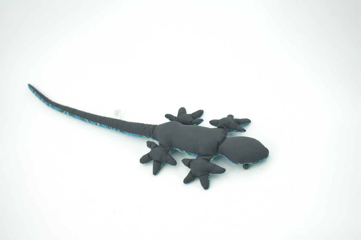 Lizard, Reptiles, Blue, Hand Made In Thailand, Sand Creatures, Paper Weight, Bean Bag, Cornhole, Game, Toy, Kids, Educational, Gift,  16  Inches.   TH42 BB305