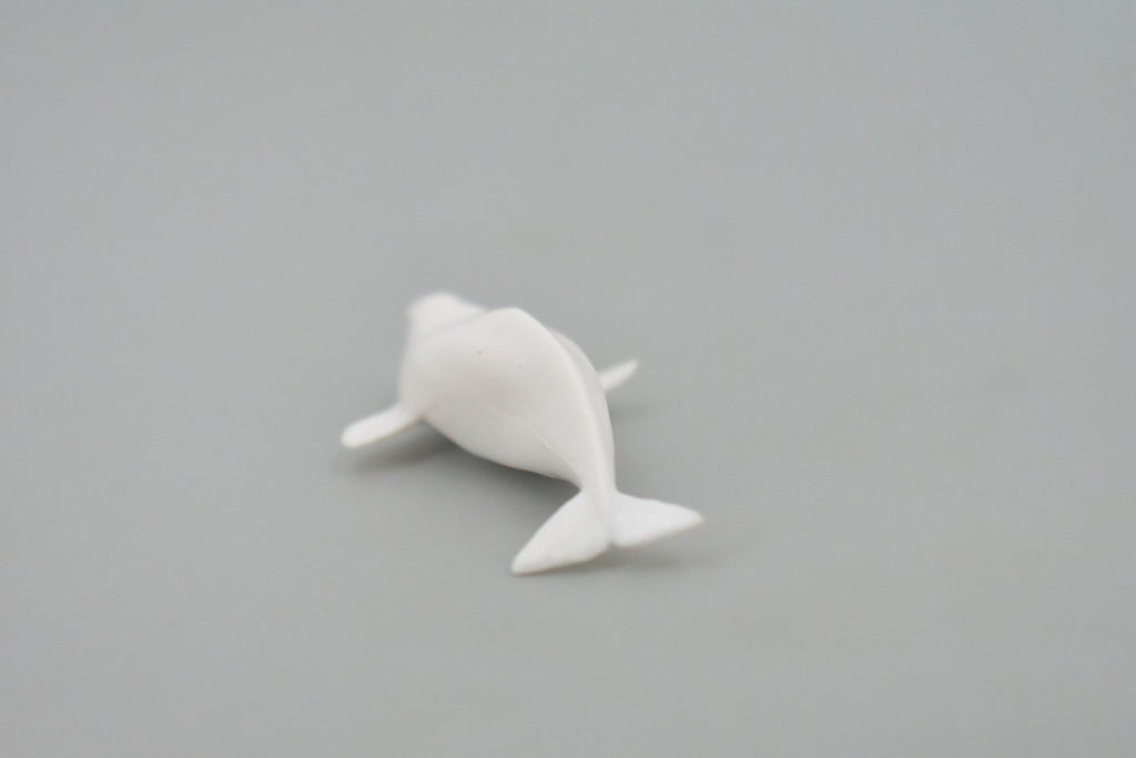 Whale, Beluga, White Whale, High Quality, Rubber, Hand Painted, Realistic, Toy Figure, Model, Replica, Kids, Educational, Gift,    3"      CH545 BB159