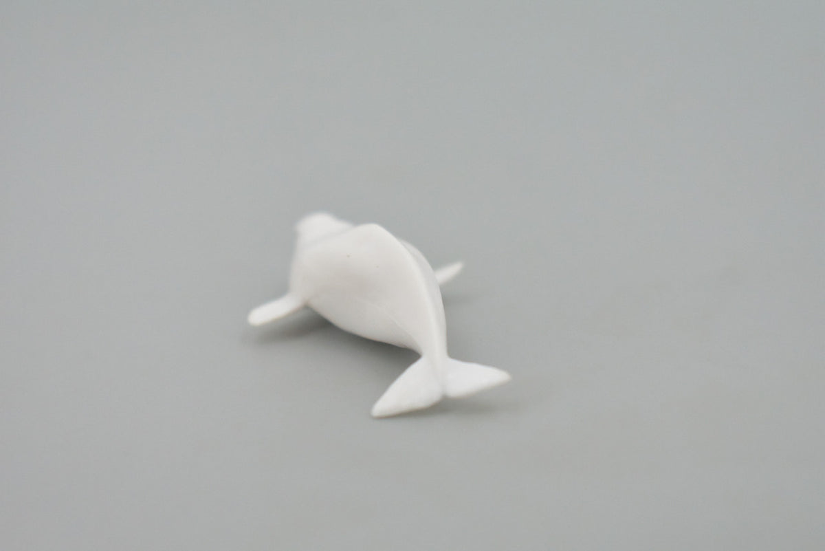 Whale, Beluga, White Whale, High Quality, Rubber, Hand Painted, Realistic, Toy Figure, Model, Replica, Kids, Educational, Gift,    3"      CH545 BB159