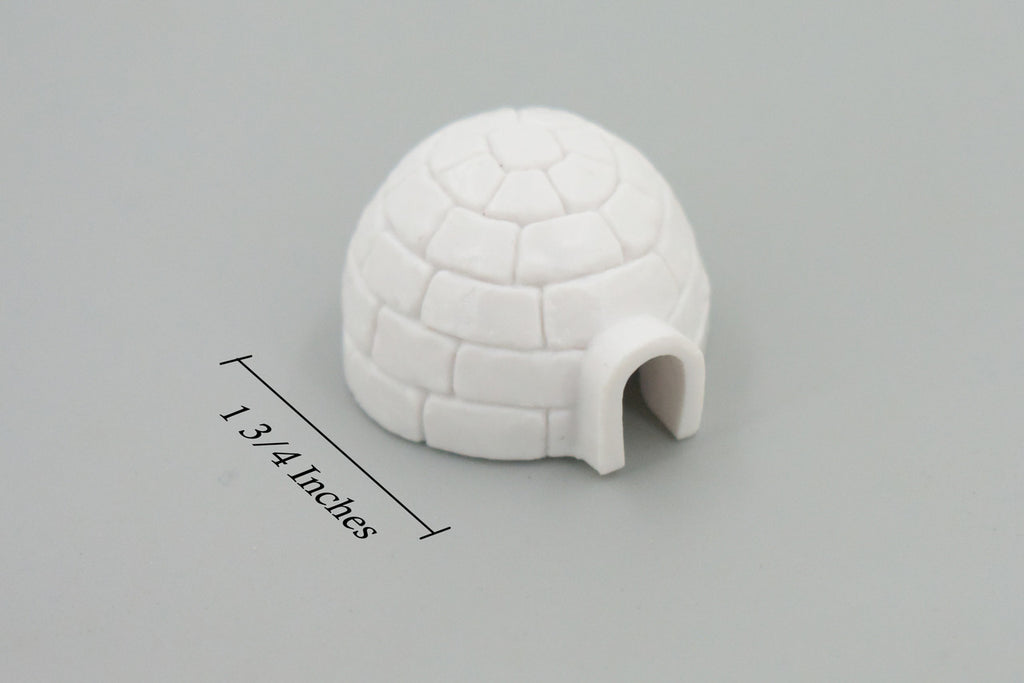 Igloo, Ice house, High Quality, Plastic, Hand Painted, Realistic, Figure, Model, Replica, Toy, Kids, Educational, Gift,      1 3/4"   F3494 B67