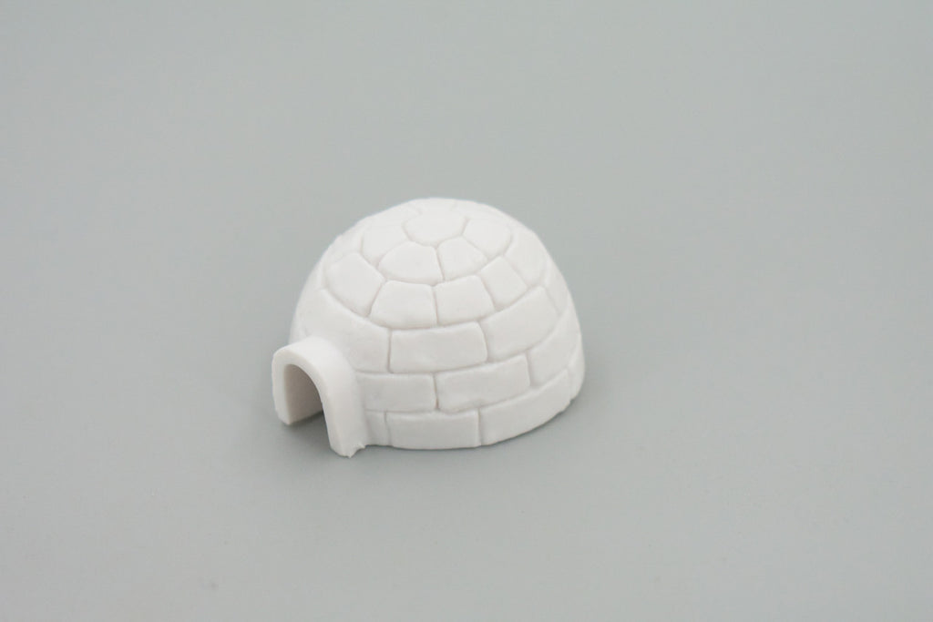Igloo, Ice house, High Quality, Plastic, Hand Painted, Realistic, Figure, Model, Replica, Toy, Kids, Educational, Gift,      1 3/4"   F3494 B67