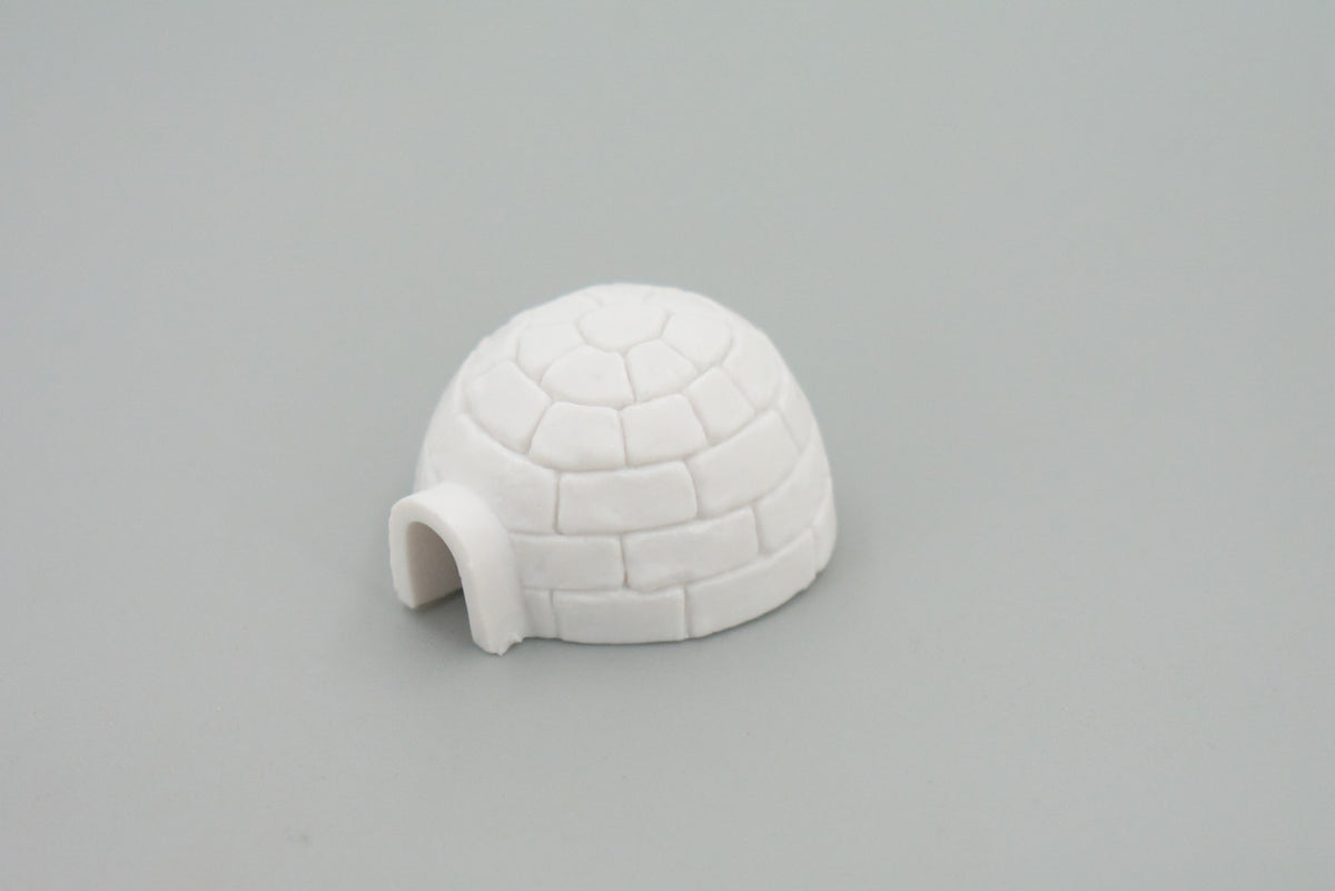 Igloo, Ice house, High Quality, Plastic, Hand Painted, Realistic, Figure, Model, Replica, Toy, Kids, Educational, Gift,      1 3/4"   F3494 B67
