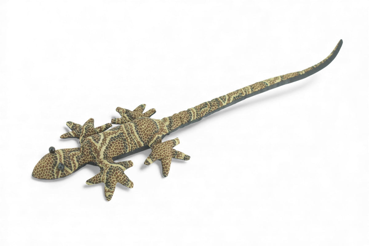 Lizard, Reptiles, Brown, Hand Made, Thailand Sand Creatures, Toy, Paper Weight, Bean Bag, Cornhole 16" TH3 BB67 