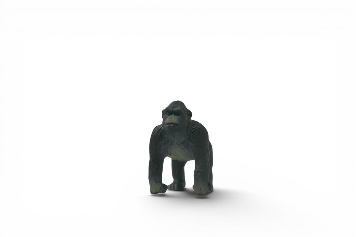 Gorilla, Great Apes of Africa, Very Nice Plastic Replica, Hand Painted, Realistic, Educational, Diorama Model, Replica, Toy, Gift, 2 Inches. F7043 B85 