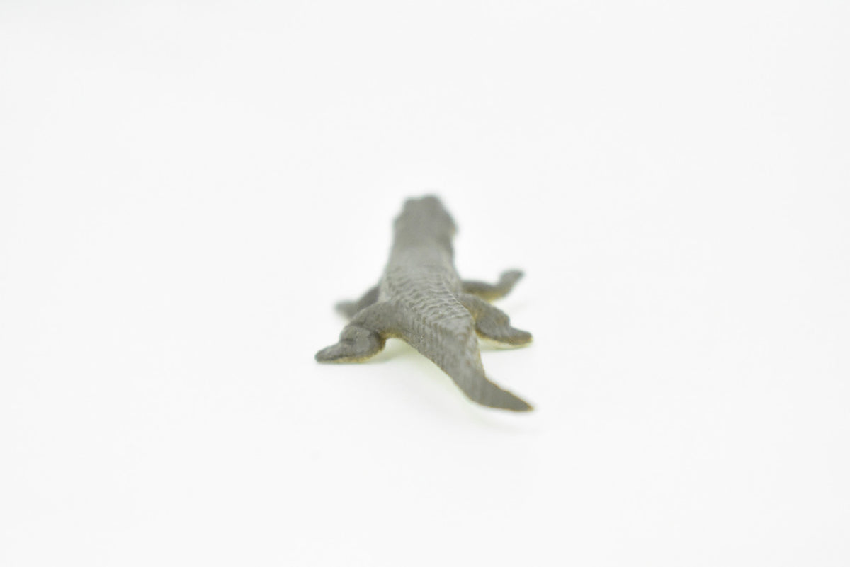 Alligator, Crocodile,  Rubber Toy Reptile, Realistic Figure, Model, Replica, Kids, Educational, Gift,        2 1/2"     F582 B34