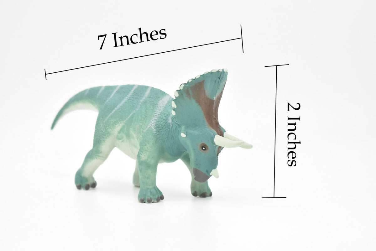 Triceratops Dinosaur, Very Nice Plastic Replica    7"   ~   F3051-B2