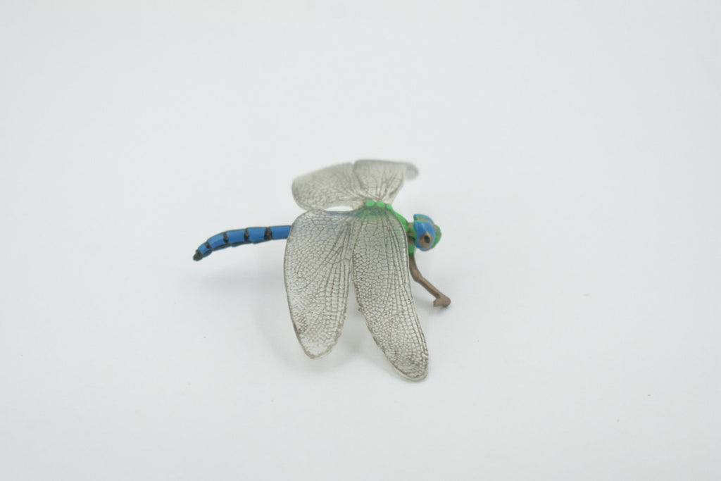 Dragonfly, Damselfly, Bluetail, Museum Quality, Hand Painted, Rubber Insect, Realistic, Figure, Model, Replica, Toy, Kids, Educational, Gift,    3 1/2"     CH517 BB157