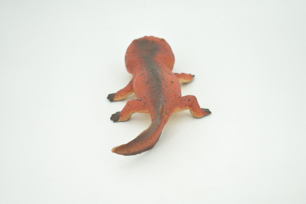Koolasuchus Cleelandi, Red, Prehistoric Amphibian, Museum Quality, Hand Painted, Realistic, Rubber, Animal, Figure, Model, Toy, Kids, Educational, Gift  8"  CH729 BB177