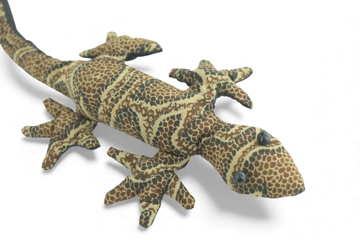 Lizard, Reptiles, Brown,  Hand Made, Thailand Sand Creatures, Toy, Paper Weight, Bean Bag, Cornhole     16"    TH3 BB67