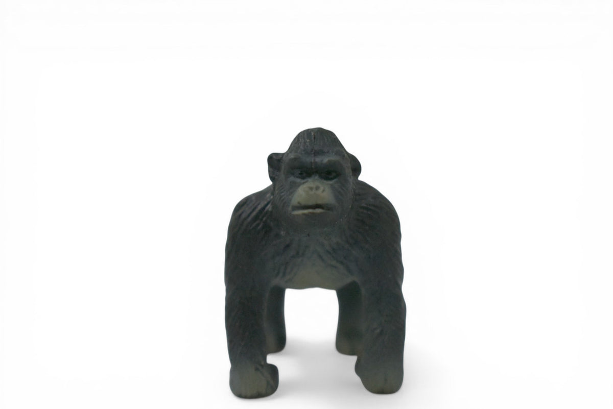 Gorilla, Great Apes of Africa, Very Nice Plastic Replica, Hand Painted, Realistic, Educational, Diorama Model, Replica, Toy, Gift, 2 Inches. F7043 B85 
