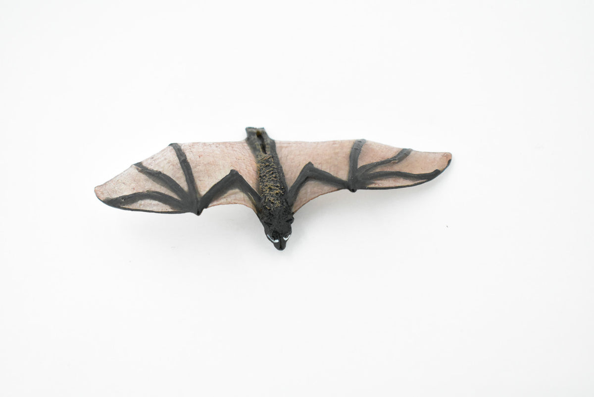 Bat, Chiroptera, Very Nice Rubber winged mammal, Hand Painted, Realistic Design, Educational, Diorama Model, Replica, Toy, Kids, Gift,     4 Inches.      CH429 BB109