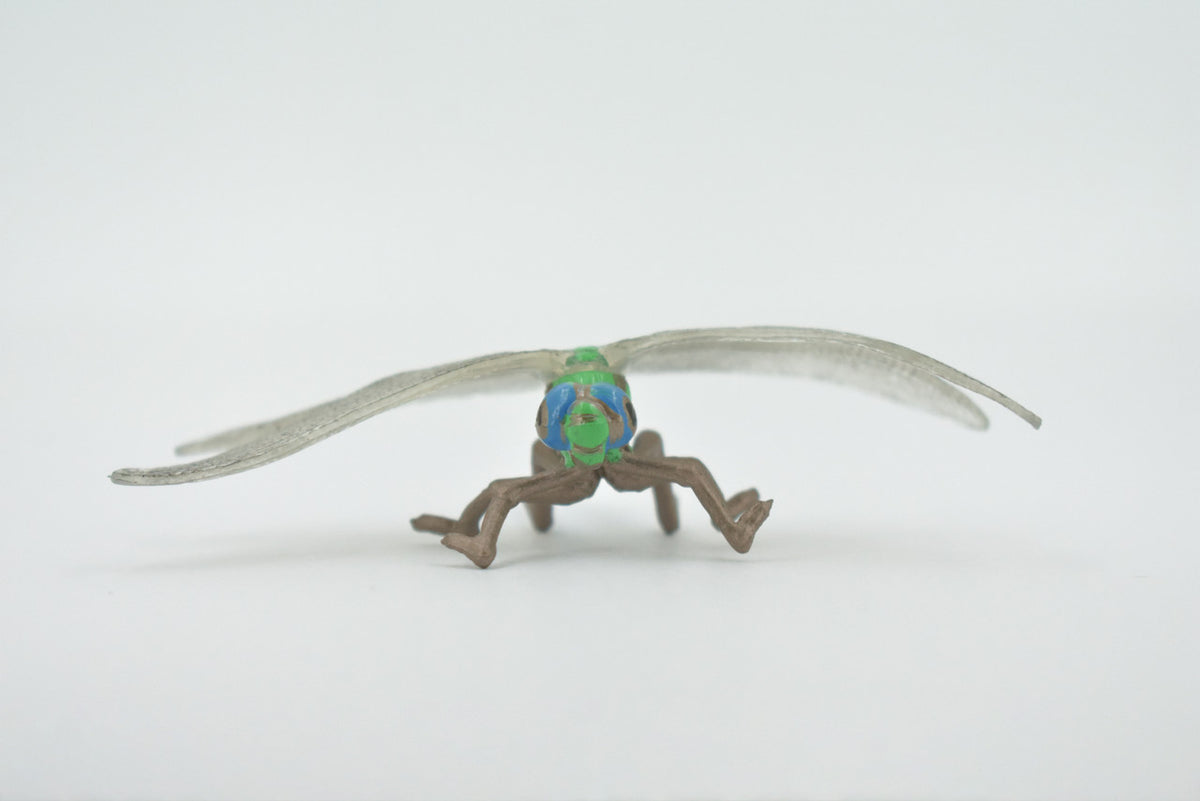 Dragonfly, Damselfly, Bluetail, Museum Quality, Hand Painted, Rubber Insect, Realistic, Figure, Model, Replica, Toy, Kids, Educational, Gift,    3 1/2"     CH517 BB157