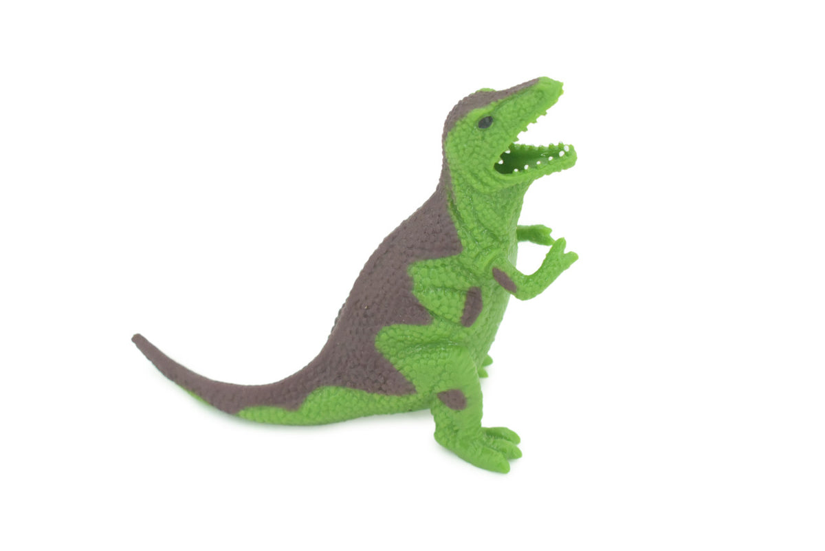 Dinosaur, T-Rex, Stretchable, Squishy, Squeezable, Very nice Soft Rubber Reptile, Educational, Realistic, Hand Painted, Figure, Gift, 6" US10 B59